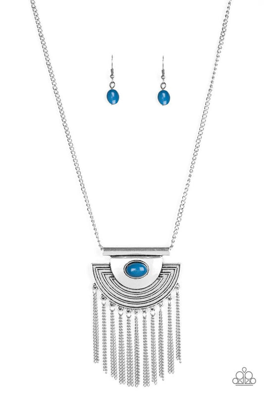 When In ROAM - Blue - Paparazzi Necklace Image