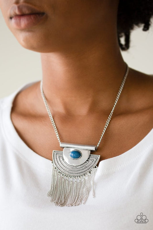 When In ROAM - Blue - Paparazzi Necklace Image