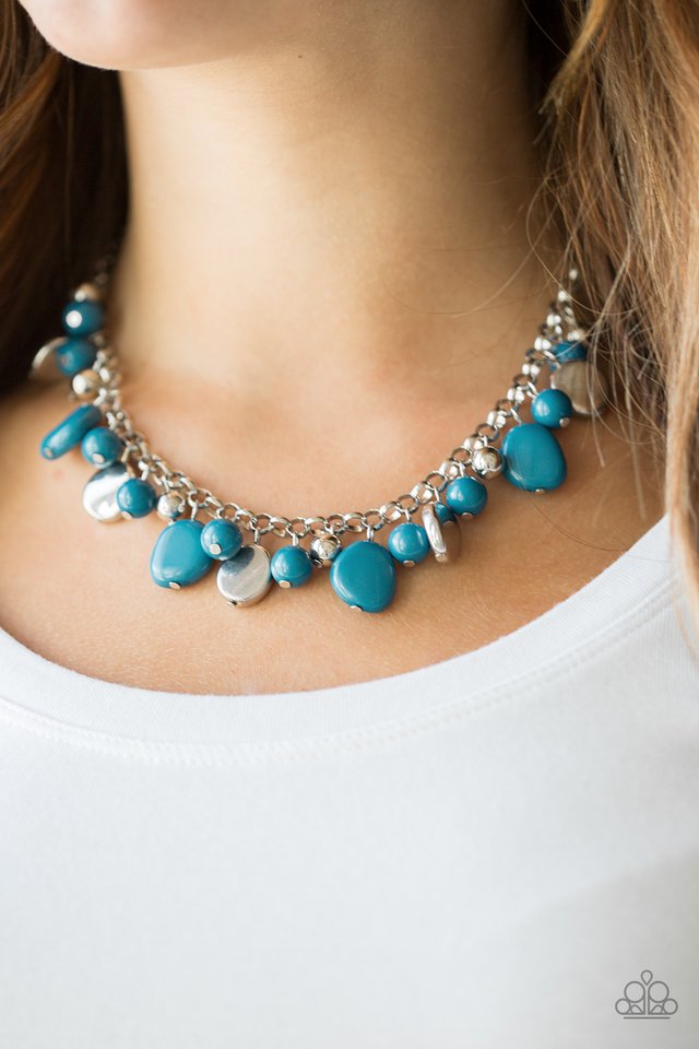 Flirtatiously Florida - Blue - Paparazzi Necklace Image