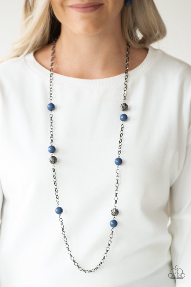 Fashion Fad - Blue - Paparazzi Necklace Image