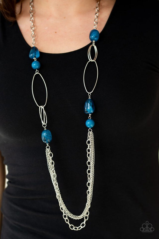 Pleasant Promenade - Blue - Paparazzi Necklace Image