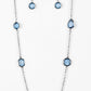 Paparazzi Necklace ~ Glassy Glamorous - Blue