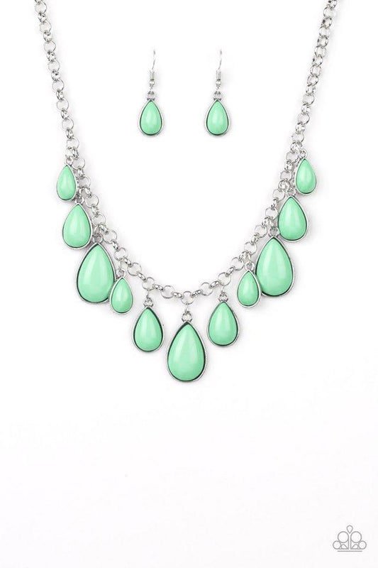 Paparazzi Necklace ~ Jaw-Dropping Diva - Green