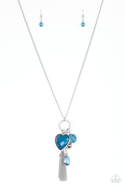 Paparazzi Necklace ~ Haute Heartbreaker - Blue