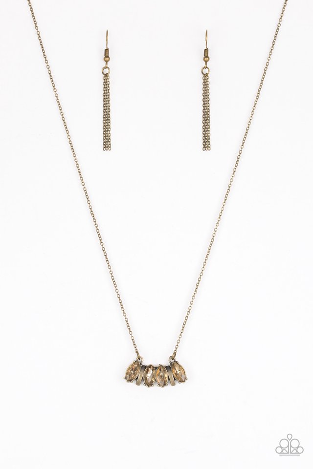 Deco Decadence - Brass - Paparazzi Necklace Image