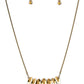 Leading Lady - Brass - Paparazzi Necklace Image