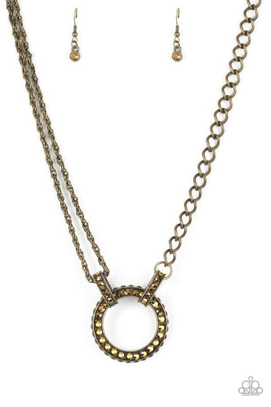 Paparazzi Necklace ~ Razzle Dazzle - Brass