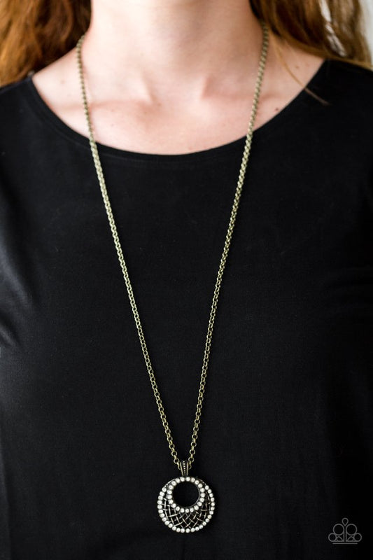 Net Worth - Brass - Paparazzi Necklace Image