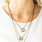 Once In A MILLIONAIRE - Brass - Paparazzi Necklace Image