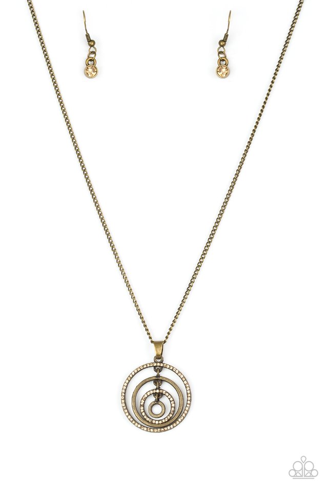 Upper East Side - Brass - Paparazzi Necklace Image