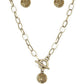 Sorority Sisters - Brass - Paparazzi Necklace Image