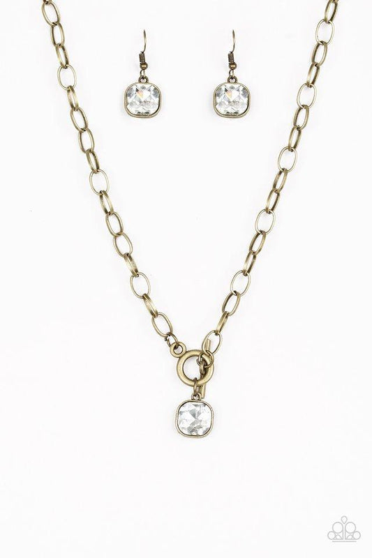 Paparazzi Necklace ~ Dynamite Dazzle - Brass