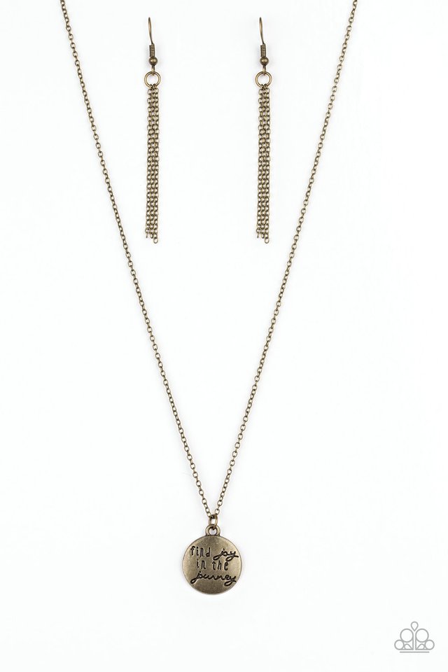 Find Joy - Brass - Paparazzi Necklace