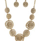 Your Own Free WHEEL - Brass - Paparazzi Necklace Image