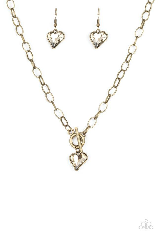 Paparazzi Necklace ~ Princeton Princess - Brass