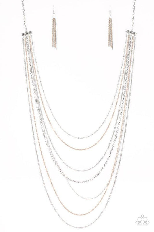 Collar Paparazzi ~ Arcoíris Radical - Marrón