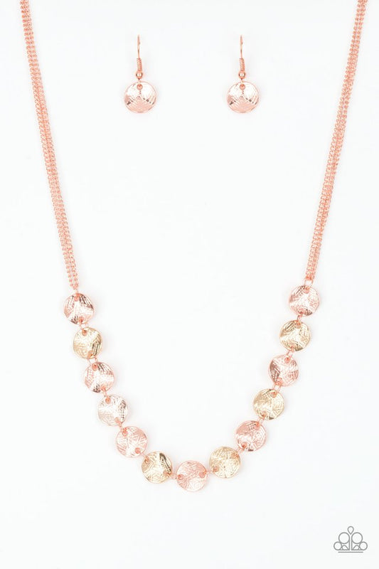 Simple Sheen - Copper - Paparazzi Necklace Image