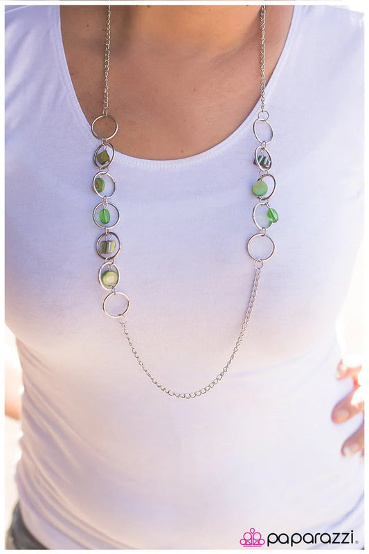 Paparazzi Necklace ~ Dont Shell Yourself Short - Green