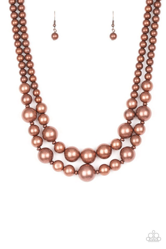 I Double Dare You - Copper - Paparazzi Necklace Image