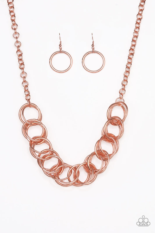 Paparazzi Necklace ~ Heavy Metal Hero - Copper