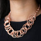 Heavy Metal Hero - Copper - Paparazzi Necklace Image