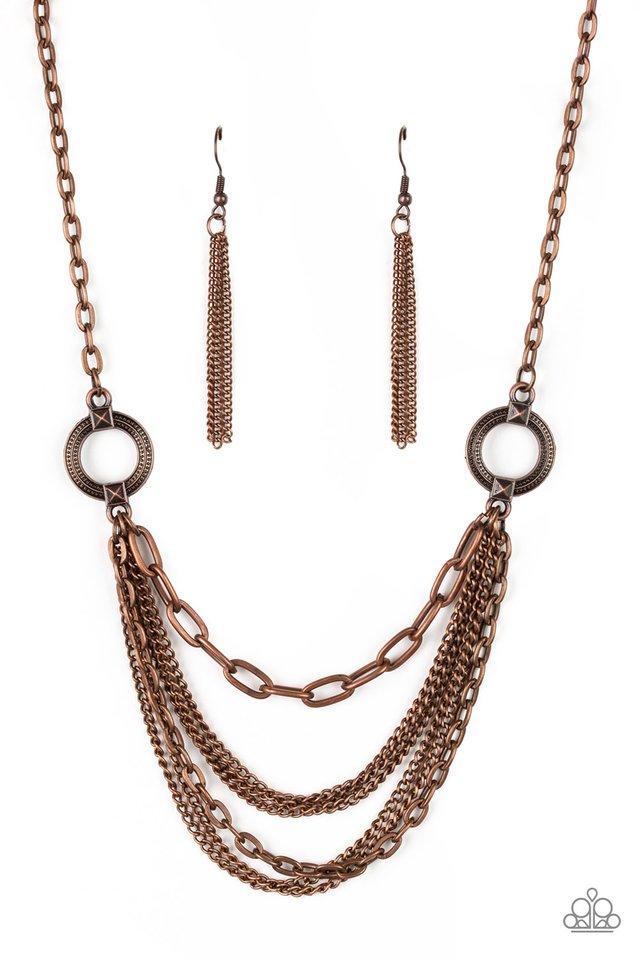 Paparazzi Necklace ~ CHAINS of Command - Copper