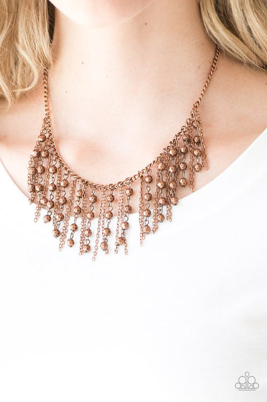 Rebel Remix - Copper - Paparazzi Necklace Image