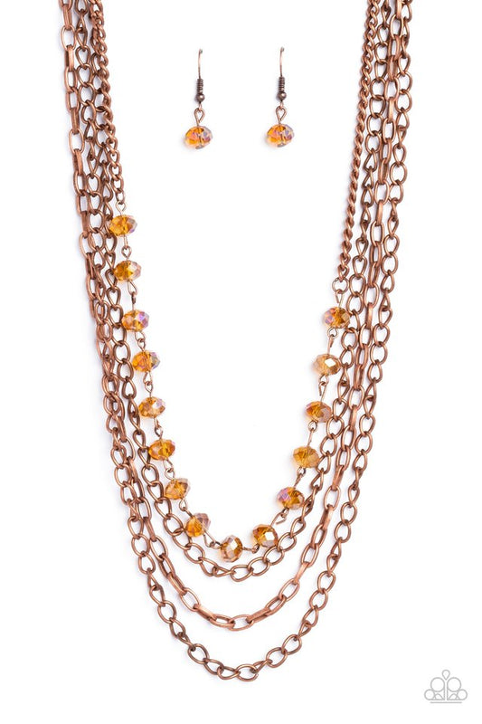 Extravagant Elegance - Copper - Paparazzi Necklace Image