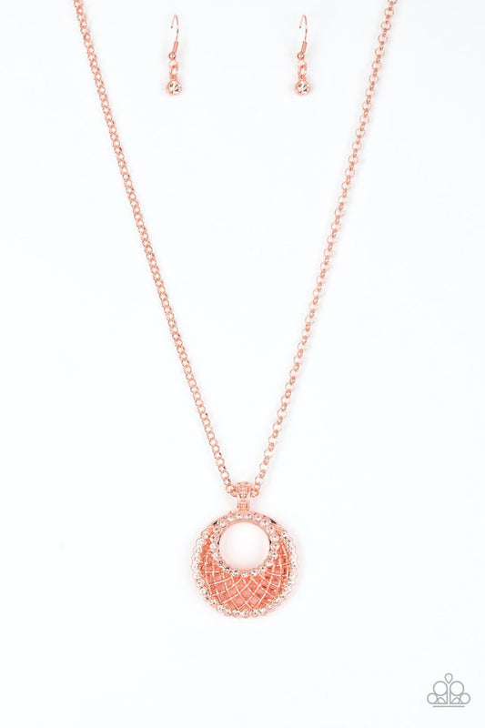 Net Worth - Copper - Paparazzi Necklace Image