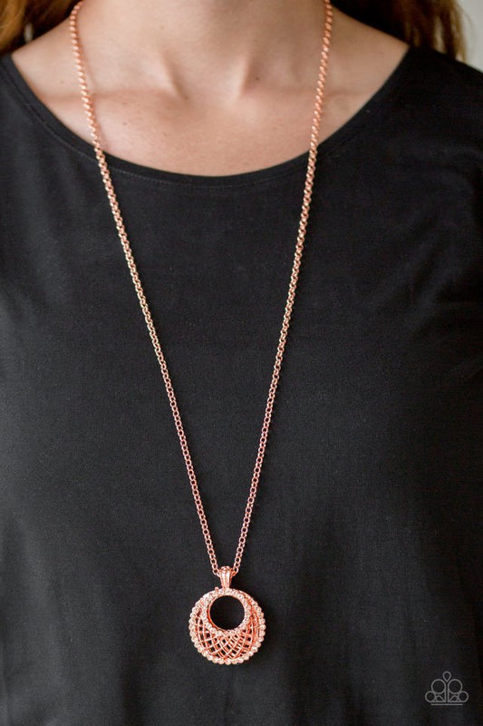 Net Worth - Copper - Paparazzi Necklace Image