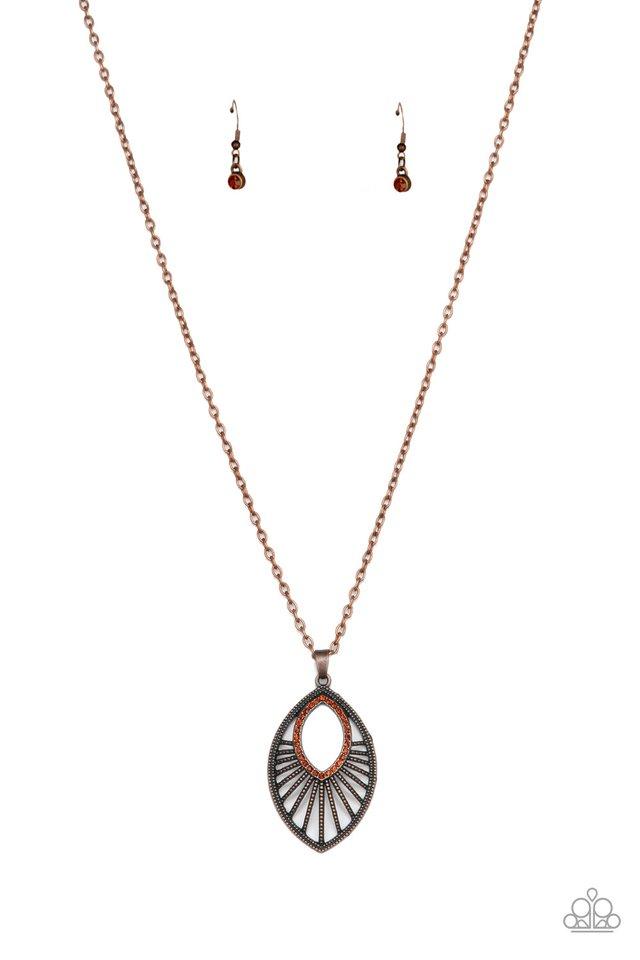 Paparazzi Necklace ~ Court Couture - Copper