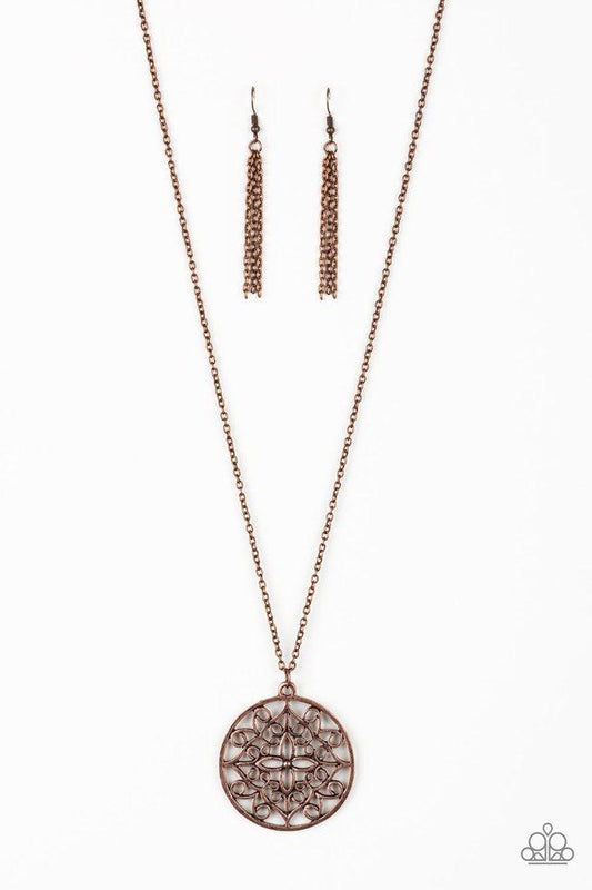 Paparazzi Necklace ~ Mandala Melody - Copper