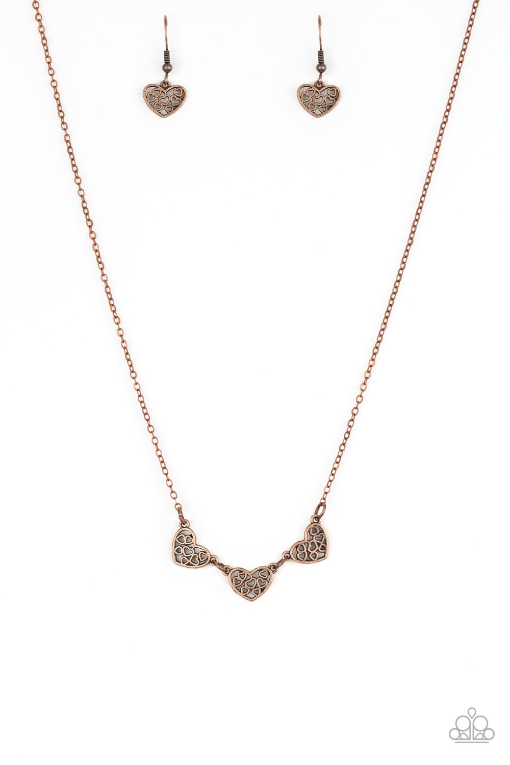 Paparazzi Necklace ~ Another Love Story - Copper