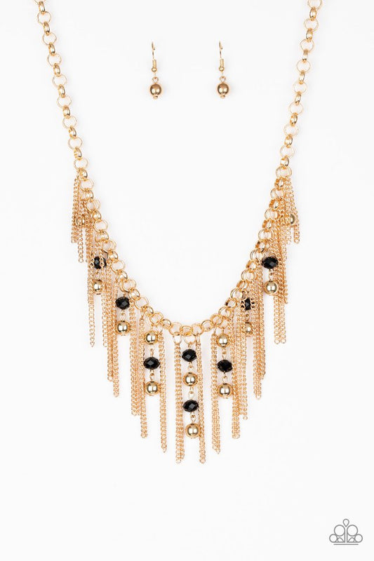 Ever Rebellious - Gold - Paparazzi Necklace Image