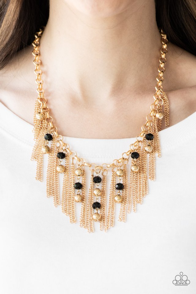 Ever Rebellious - Gold - Paparazzi Necklace Image