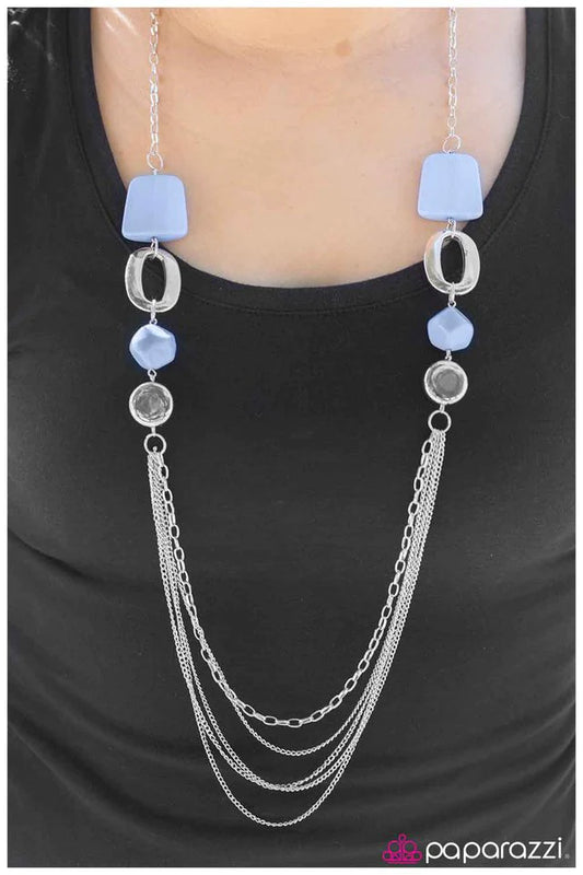 Paparazzi Necklace ~ What You See Is What You Get - Blue