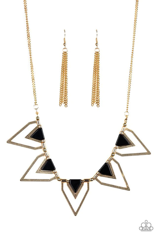 Paparazzi Necklace ~ The Pack Leader - Gold