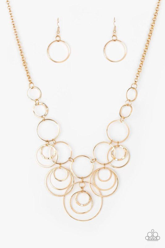 Paparazzi Necklace ~ Break The Cycle - Gold