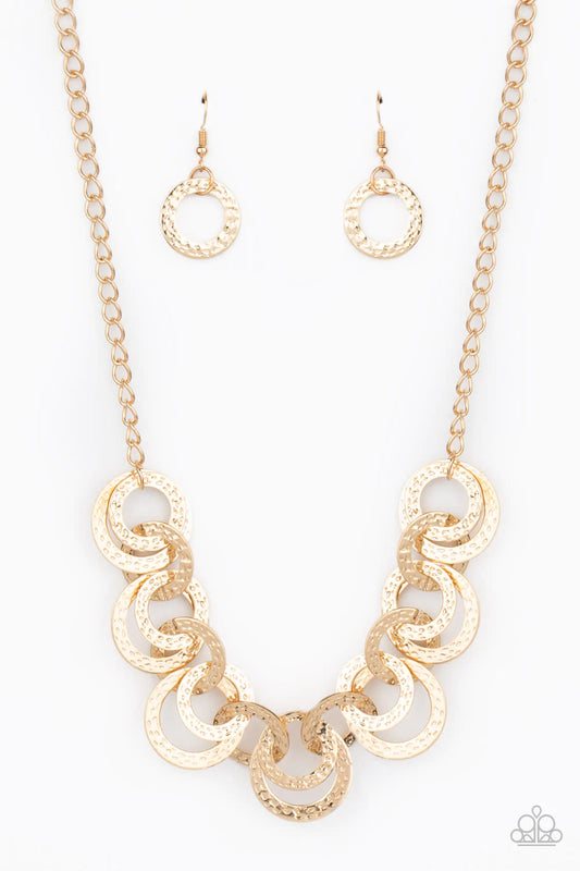 Paparazzi Necklace ~ Treasure Tease - Gold