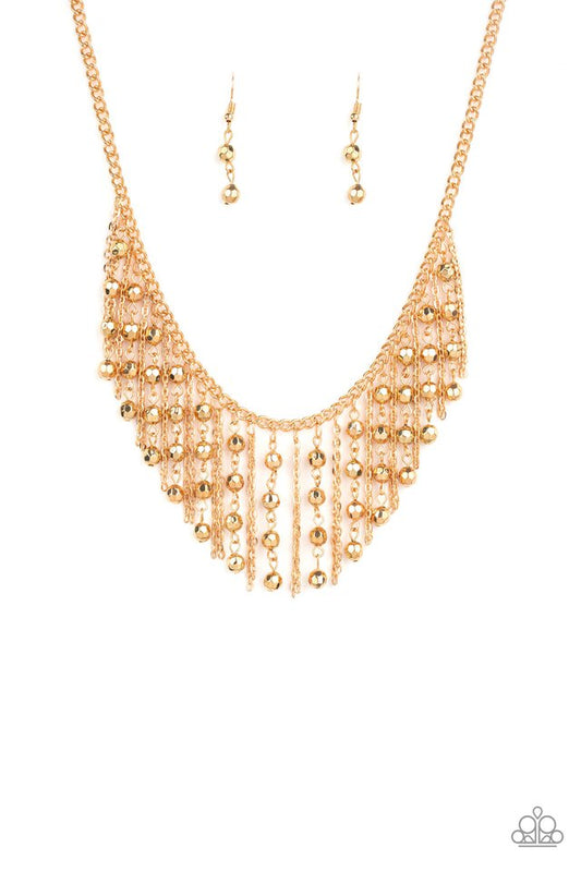 Rebel Remix - Gold - Paparazzi Necklace Image