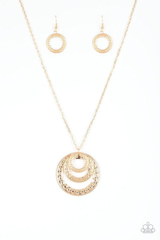 Collar Paparazzi ~ Loba salvaje - Oro