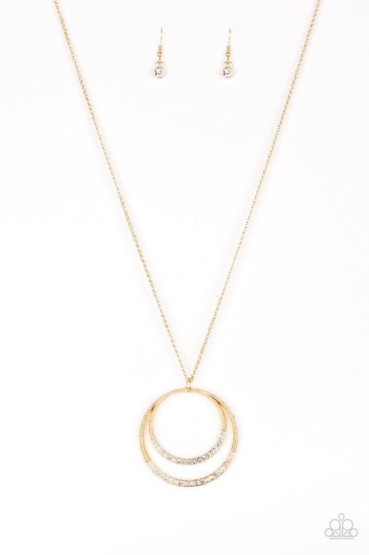 Paparazzi Necklace ~ Front and EPICENTER - Gold