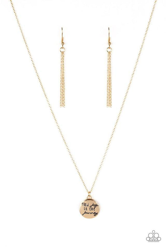 Paparazzi Necklace ~ Find Joy - Gold