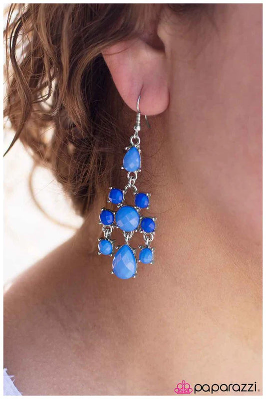 Paparazzi Earring ~ A Change Of Pace - Blue