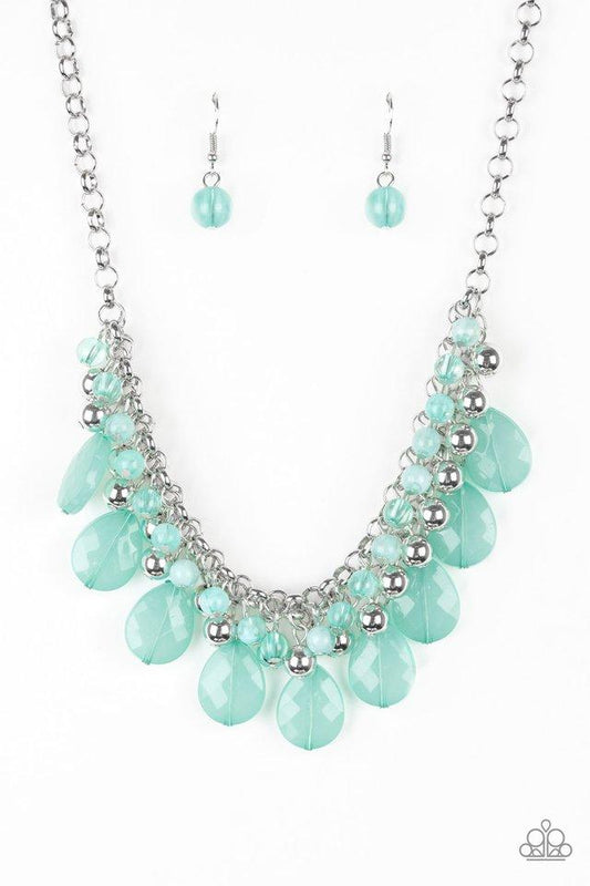 Paparazzi Necklace ~ Trending Tropicana - Green