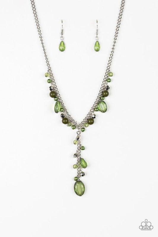Paparazzi Necklace ~ Crystal Couture - Green