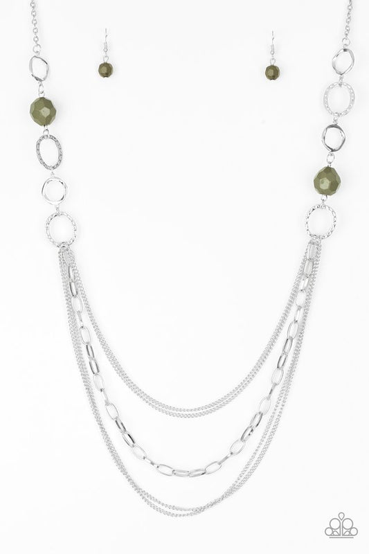 Margarita Masquerades - Green - Paparazzi Necklace Image