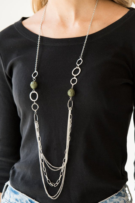 Margarita Masquerades - Green - Paparazzi Necklace Image