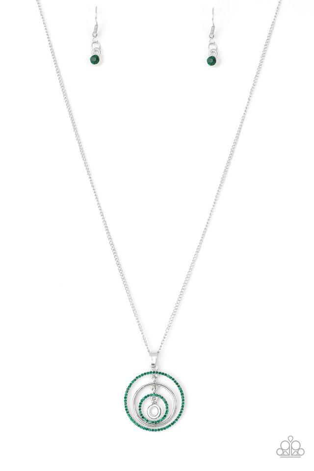 Paparazzi Necklace ~ Upper East Side - Green