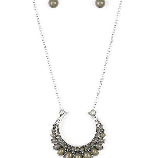 Paparazzi Necklace ~ Count To ZEN - Green